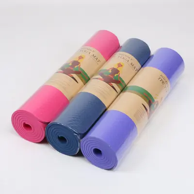 Çevre dostu TPE yoga matı, 8 mm kalınlık