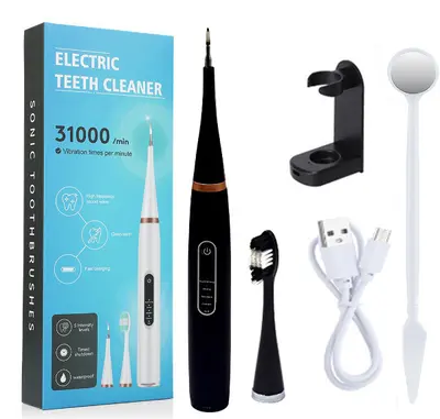 Ev tipi ultrasonik diş temizleme cihazı, 2'si 1 arada diş taşı ve plak giderici - 8