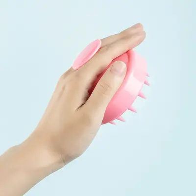 Silicone shampoo brush, scalp massage bath comb, TPE soft-bristled shampoo brush, for professional and home use, in stock. - 13