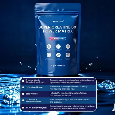 TK Super Creatine 6X Power Matrix Powder - 4