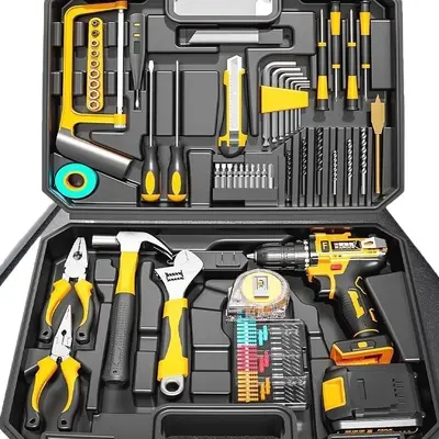 21V Lithium-Akku-Bohrmaschine mit Elektroschraubendreher-Set - 6