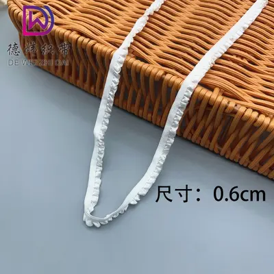 Naylon Elastik Bant, 1,0 cm ve 1,5 cm Parlak Kumaş, Oyuncak Bebek Giysisi için - 7