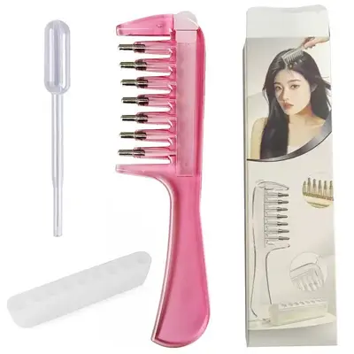 Metal Roller Ball Scalp Applicator Comb for Hair Serum and Oil - 11