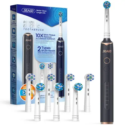 Saijia Rotating Rechargeable Electric Toothbrush, 2026 Model, for Adults - 6