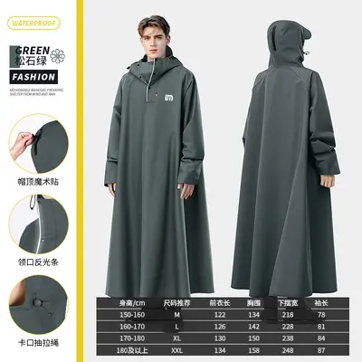 Regenjacke für E-Fahrzeuge, verstärkt, lange Ärmel, ganzer Körper - 7
