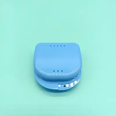 Denture storage case, dental wire box, portable full mouth small hole perforated dental case, orthodontic storage case - 8