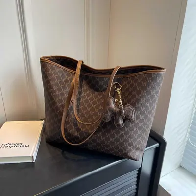 Women's 2026 Large Capacity Tote Bag with Single Shoulder Strap - 8