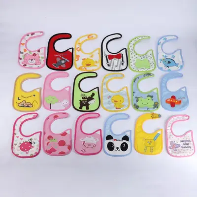 Class A Cotton Printed Baby Feeding Bib, Waterproof - 7