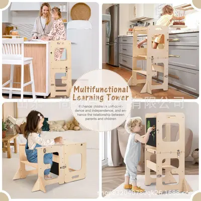 Montessori Learning Tower for Kids, Kitchen and Sink Step Stool - 5