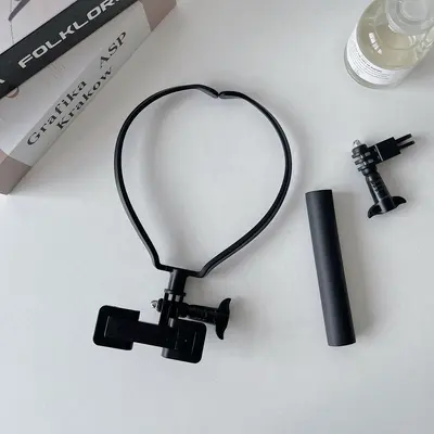 Boyun askılı telefon tutucusu, yatay ve dikey çekimler arasında bir saniyede geçiş, spor kameraları için tembel stand, silikon evrensel stand.