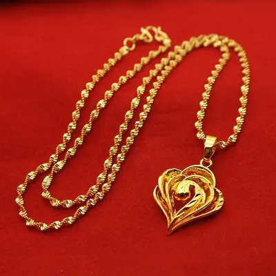 Women's Water Drop Pendant Necklace with Flower Collarbone Chain