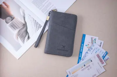 跨境新款RFID防磁护照包长款拉链护照夹多功能旅行机票收纳证件包 - 9