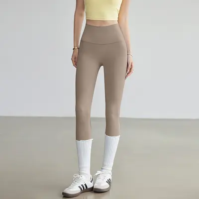 Pilates-Yogahose, hohe Taille, Po-Lifting, Haifischhose - 12