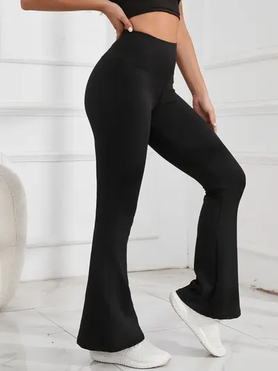 Lift Hip Peach Butt Yoga Flared Pants, High Waist Quick-Dry Fitness Pants for Women - 7