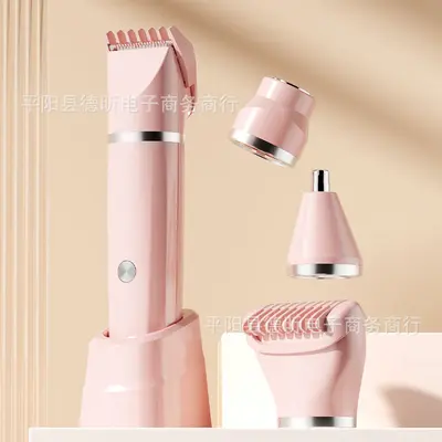 Digital Display USB Shaver Set, 3-in-1 with Nose Hair and Hair Trimmer - 10
