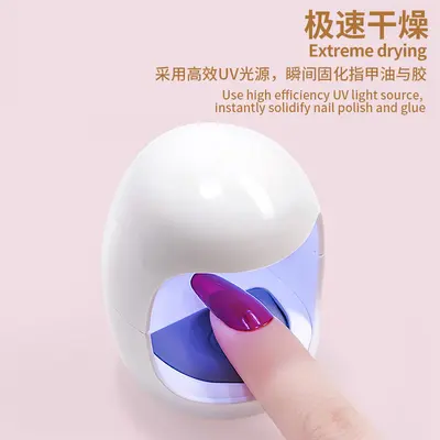 Mini tırnak UV lambası, USB şarjlı, taşınabilir - 5