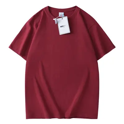 220g schweres Oversize-Kurzarm-T-Shirt mit Schulterfall, Logodruck - 8
