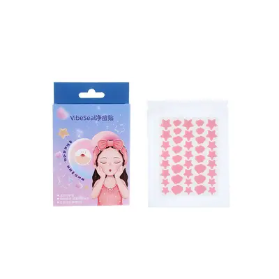 Hydrocolloid Acne Patch with Cartoon Star Design and Essential Oil - 8