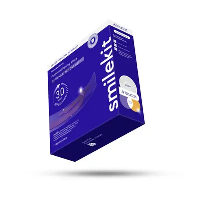 跨境爆款v34紫色牙贴去黄亮白牙齿炫白whitening strips 大盒牙贴