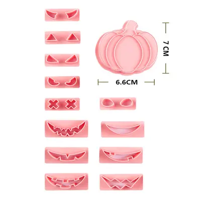 Halloween 3D Stereo Cookie Stamp Biscuit Mold for Cake and Fondant - 7