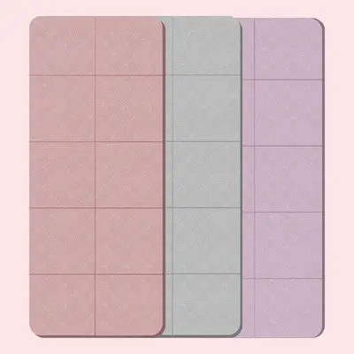 Foldable Yoga Mat, Extra Thick and Wide, Silent
