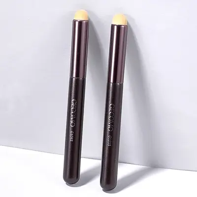 Round Head Lip Brush and Concealer Brush, Professional Portable Makeup - 7