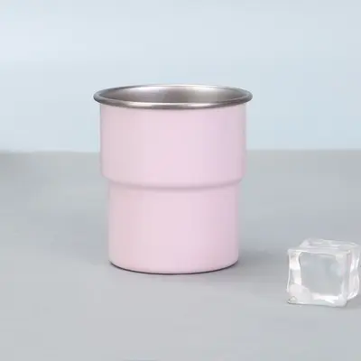 New 304 stainless steel mini wine glass single-layer corrugated edge anti-scald thermos cup outdoor camping style picnic water cup - 11