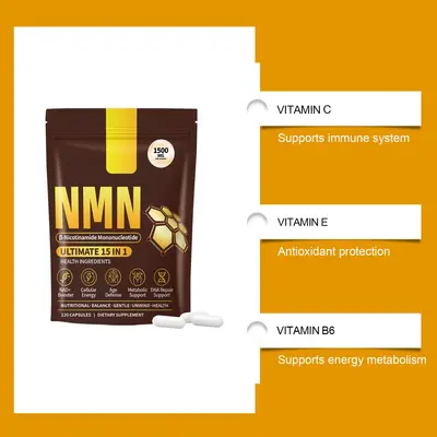 Vitalitäts-Unterstützungskapseln mit verschiedenen Inhaltsstoffen zur Unterstützung des täglichen Energiegleichgewichts und zur Förderung der körperlichen Vitalität Kapseln