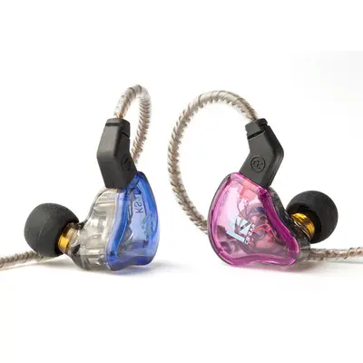 KBEAR KS2 hibrit HIFI müzik kulaklıkları, bilgisayar, cep telefonu, oyun, PUBG için kulak içi kulaklık Tip-C