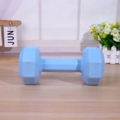 Kadınlar için küçük dambıllar, evde kullanım için fitness ekipmanları, çocuklar için kauçuk kaplı dambıllar, erkekler için kol kası geliştirme kettlebell'leri, yoga dambılları, bir çift set. - 4