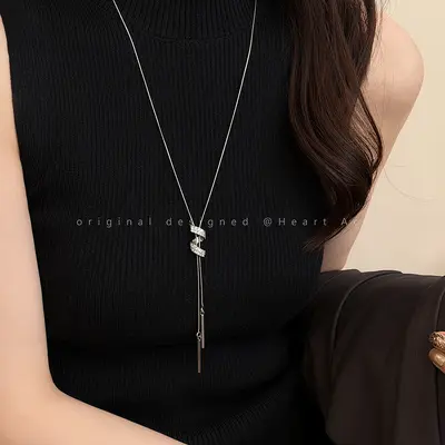 Spiral adjustable necklace, luxury design, long style