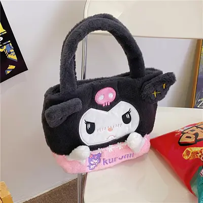 Plüsch-Cartoon-Handtasche mit Puppenfigur - 10