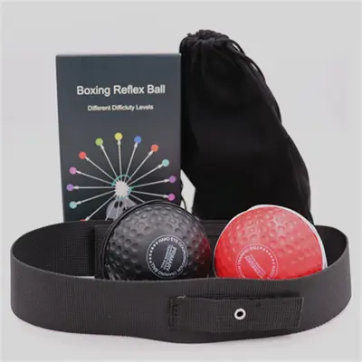 New nylon belt boxing reaction ball head mounted Sanda fight training equipment head mounted boxing speed ball - 7