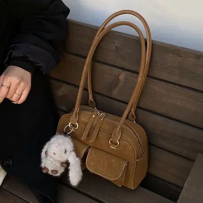 Women's Boston Shoulder Bag Fashionable Commuter Versatile Design - 4