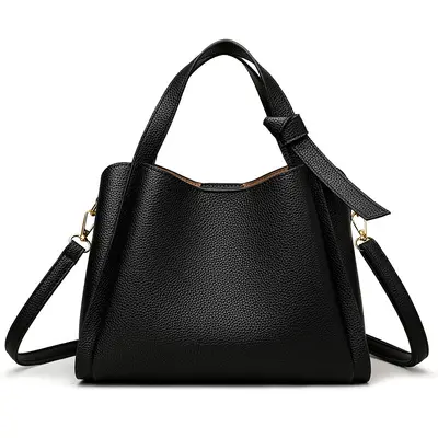Weiche Damen-Schultertasche im Einkaufskorb-Stil - 7