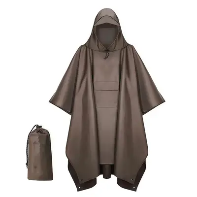 3-in-1 Regenponcho, leicht, Outdoor-Cape - 13