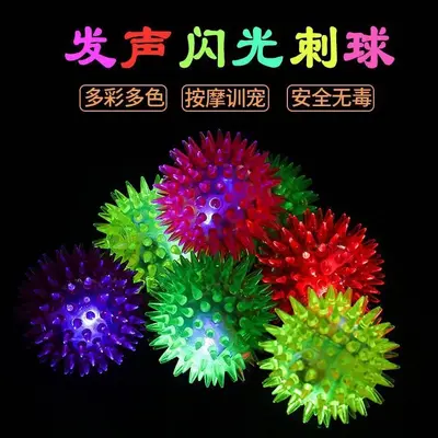 Light-Up Squeaky Ball, Colorful LED Dog Toy for Puppies - 1