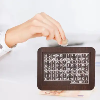 Sınır ötesi popüler sayaçlı retro yaratıcı yeniden kullanılabilir ahşap kumbara - 3