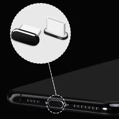 手机防尘塞套装USB C口 防尘塞带刷子防尘清洁套装手机型号通用