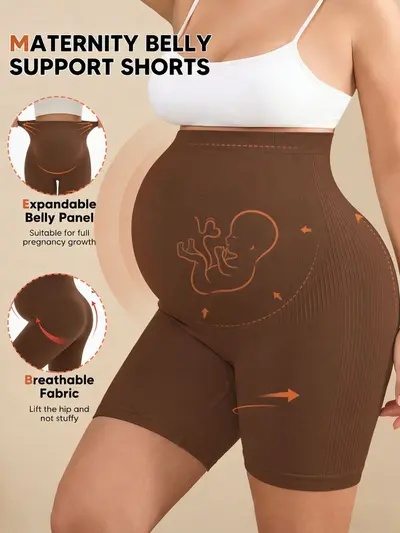 Umstands-Sportleggings, Hochbund, schnelltrocknend, Capri-Länge - 8