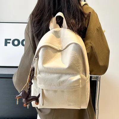 Retro Minimalist Large-Capacity Laptop Backpack, Versatile for Daily and Commuting - 3