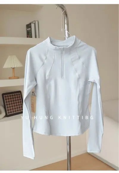 Women's Quick-Dry Long Sleeve Yoga Jacket, Pilates Top - 8