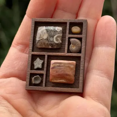 跨境Miniature Trinket Shelf 木质微型饰品架迷你珍藏架古玩架 - 10