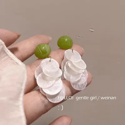 Zirkon Küpe Kadın, Parlak Tasarım, Kulak Klipsi - 5