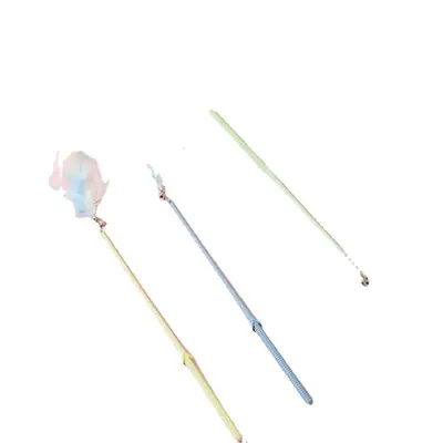 Feather Cat Teaser Wand Set, Cat Toy - 6