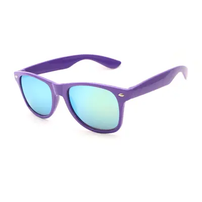 Men's Solid Color Metal Stud Sunglasses with Custom Logo - 13