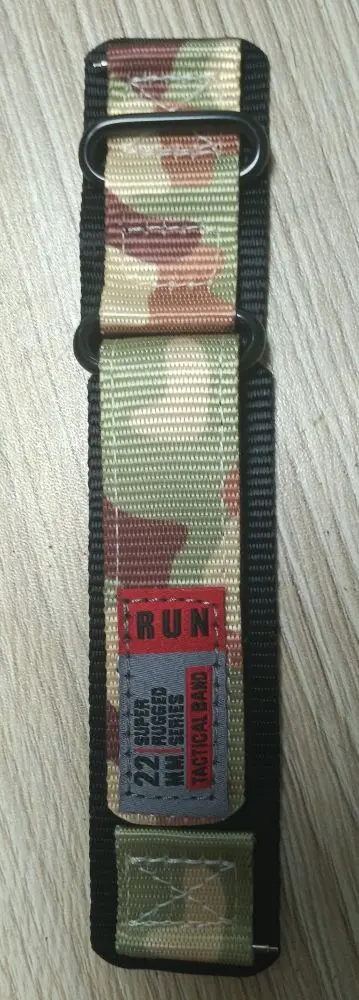 Nylon Woven Hook-and-Loop Strap for Garmin 22 mm, Huawei GT and Samsung - 12