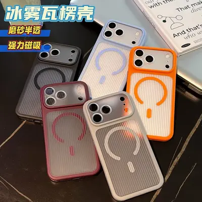 Magnetic Corrugated Frosted Matte Shockproof Case for iPhone 18 Pro Max