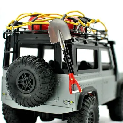 RC Model Car Accessories, 1:10/1:8 Simulation Shovel and Tow Rope