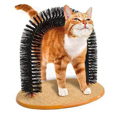 Purrfect Arch Cat Grooming Brush Self-Grooming Rubbing Device Cat Scratch Toy Pet Supplies Dog Arch Thick Sturdy